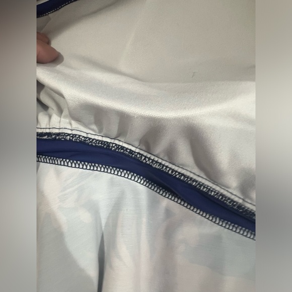 Blue and Pink ruffle babydoll halter tie tankini swim top size 4X - Picture 11 of 11